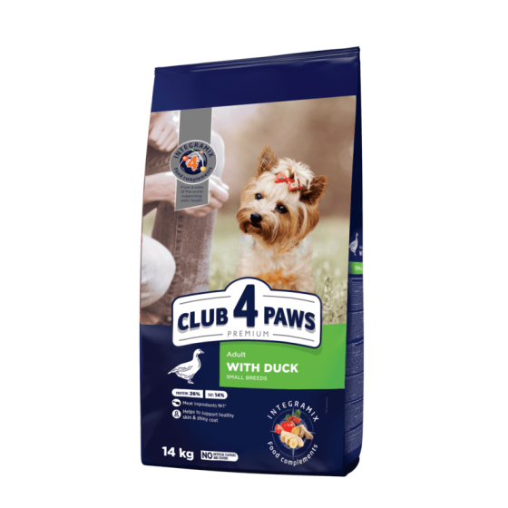 Club 4 Paws (Полуб 4 Лапи) Premium Adult Small Breed Duck сухий корм з качкою для дорослих собак малих порід Запоріжжя