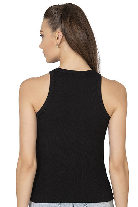 Жіноча майка-борцовка бавовна в рубчик — Ozkan 27464 S Київ - фото 2