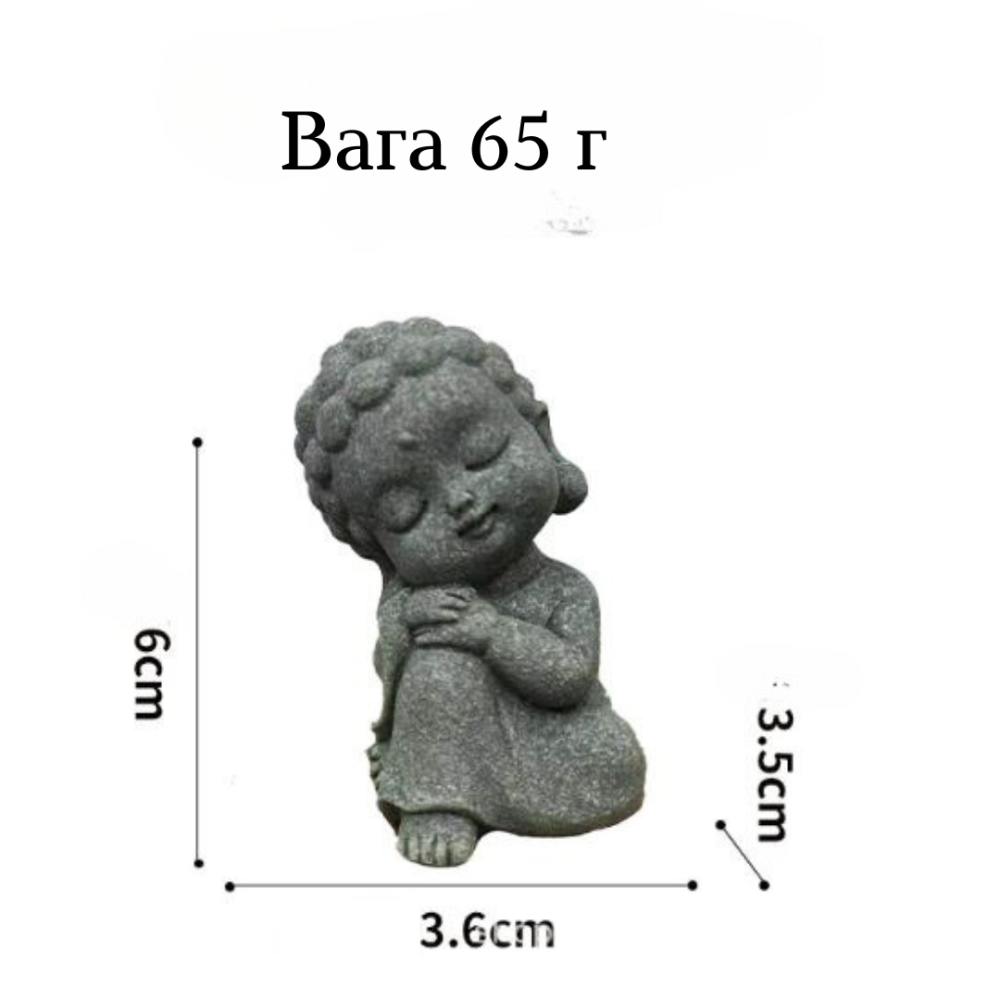 Декоративні статуетки Маленькі Будди из полістоуна. Для міні-саду, флораріуму, акваріуму, тераріуму Одеса - фото 7