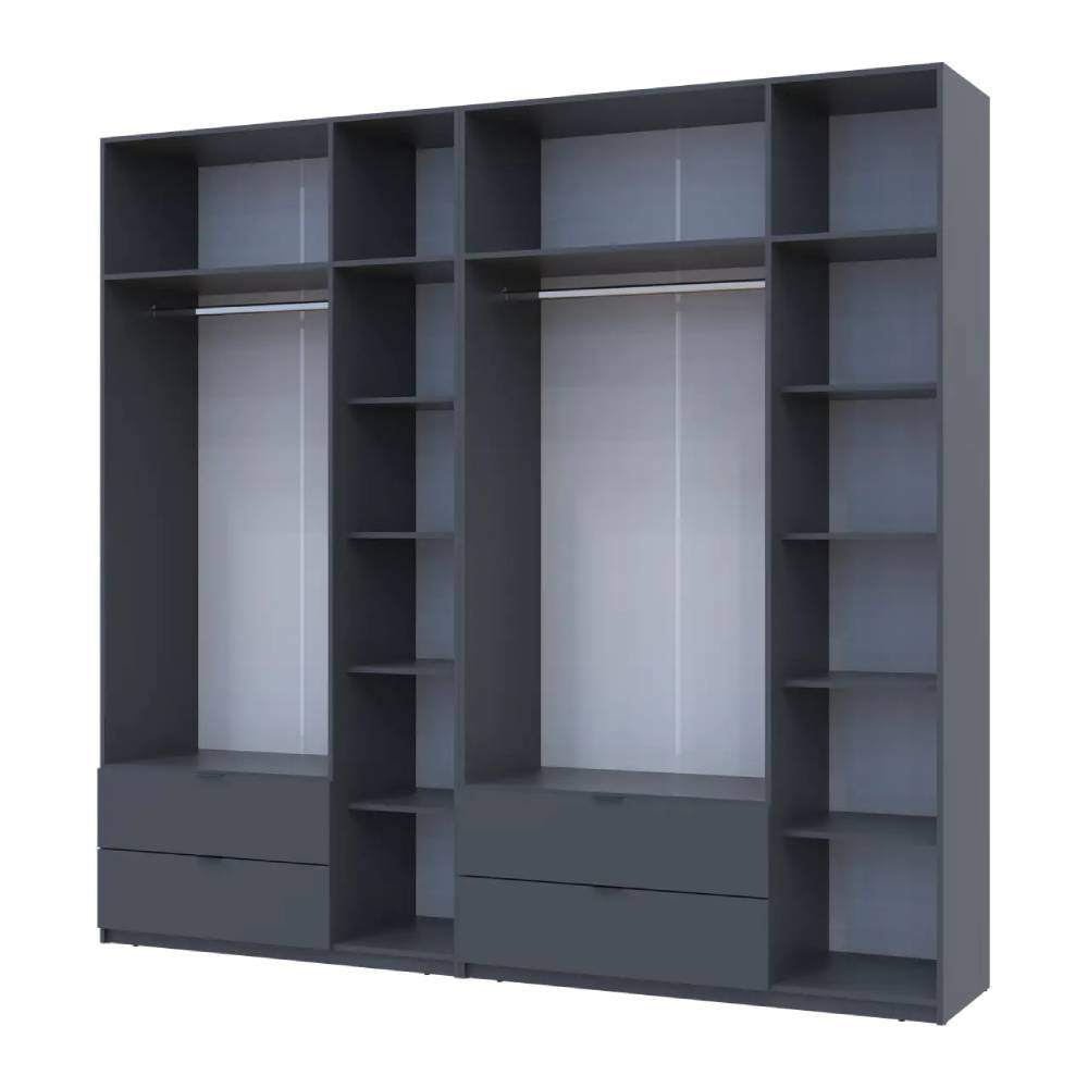 Шкаф для одежды Doros Лукас Графит 3+3 ДСП 255х50х240 DRS-011694 (42005113) Львов - изображение 3