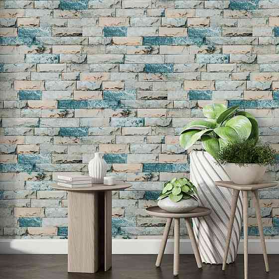 Самоклеящиеся обои Бирюзовый кирпич Киев