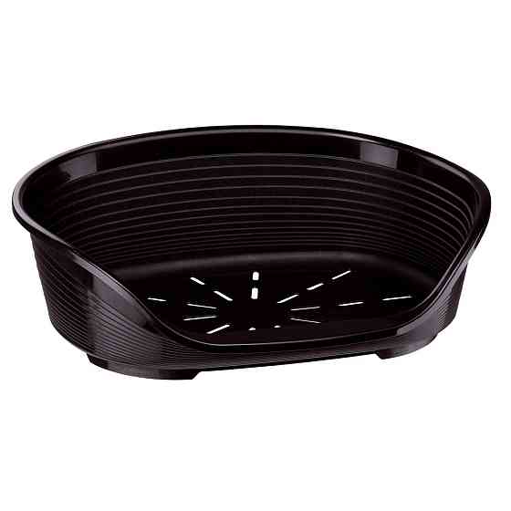 Пластиковый лежак для собак и кошек Ferplast Siesta Deluxe (Ферпласт Сиеста Делюкс) 82 х 59.5 х h 25 см - 8, Черный Запорожье