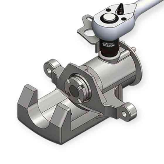 Головка пятигранная 1/2 19мм CrV для тормозных систем Мукачево