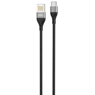Дата кабель USB 2.0 AM to USB-C 1.0m 2.1A double-side grey XO (NB188-TC-1-GR) Винница