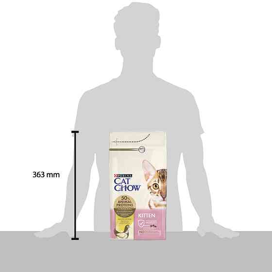 Сухой корм CAT CHOW Kitten для котят, с курицей, 1.5 кг Киев