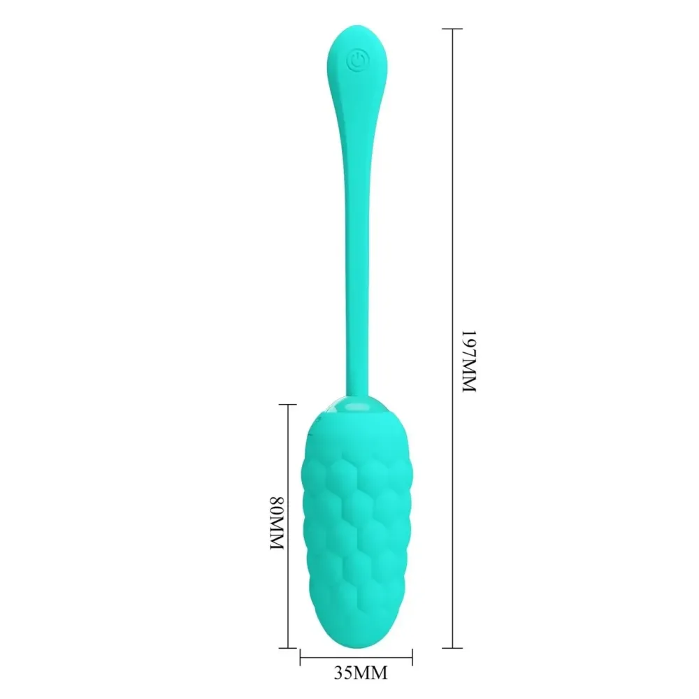 Виброяйцо с рельефным дизайном Pretty Love - MARINA EGG Green, BI-014708-4 Sex Aura Киев - изображение 10