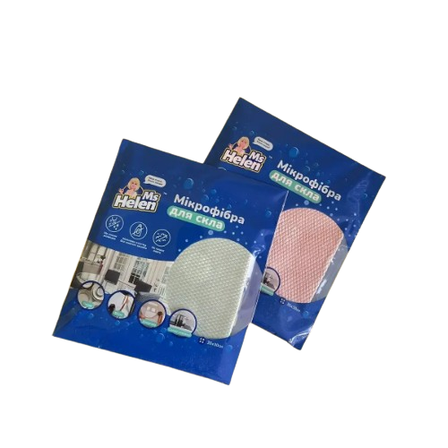 Серветка для скляних поверхонь мікрофібра 30*30см MsHelen Житомир - фото 1
