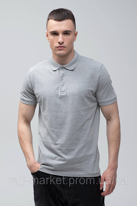 Поло класичне Stedman Lux Polo чоловіче сірий меланж (ST9060-GYH) XXL Київ - фото 8
