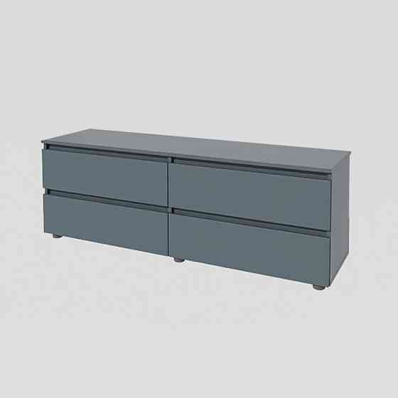 Тумба под телевизор Эверест ЛТВ-1400 Лайт 140х38х49 см Графит (DTM-4910) Днепр