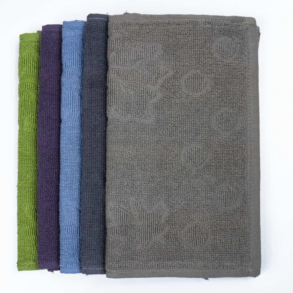 Кухонна жакардова серветка GM Textile 25х45 см 380 г/м2 (Попелястий) Суми - фото 4