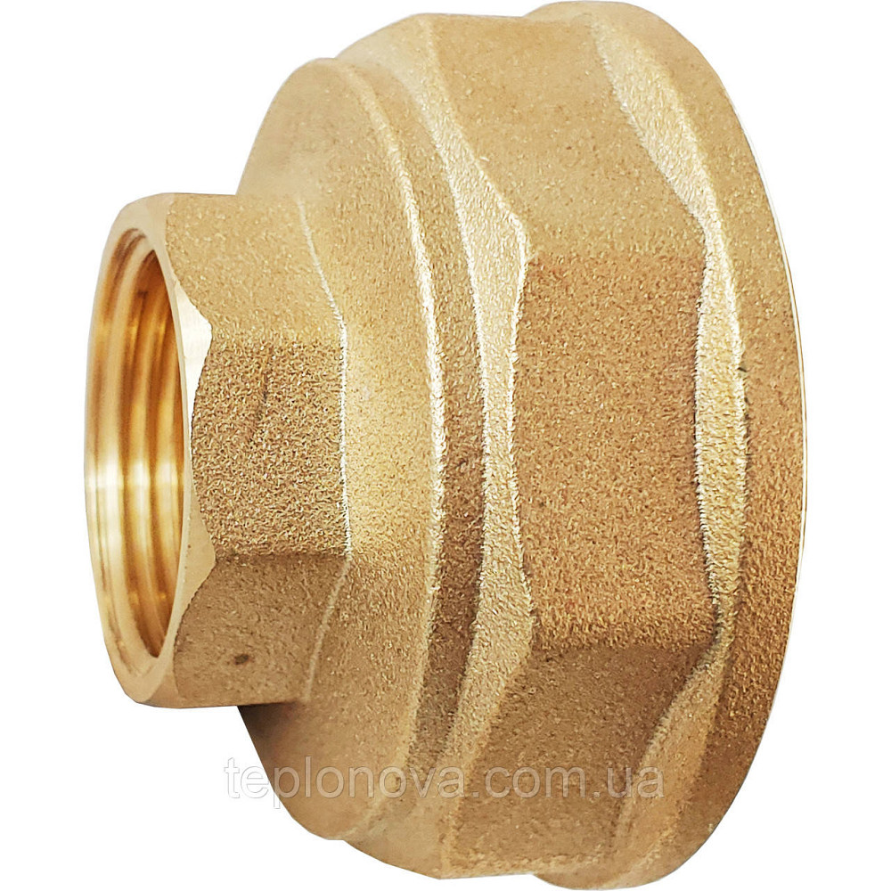 Муфта редукционная латунная 1 1/2″ВР х 3/4″ВР штампованная восьмигранная А0336А VA Черновцы - изображение 3
