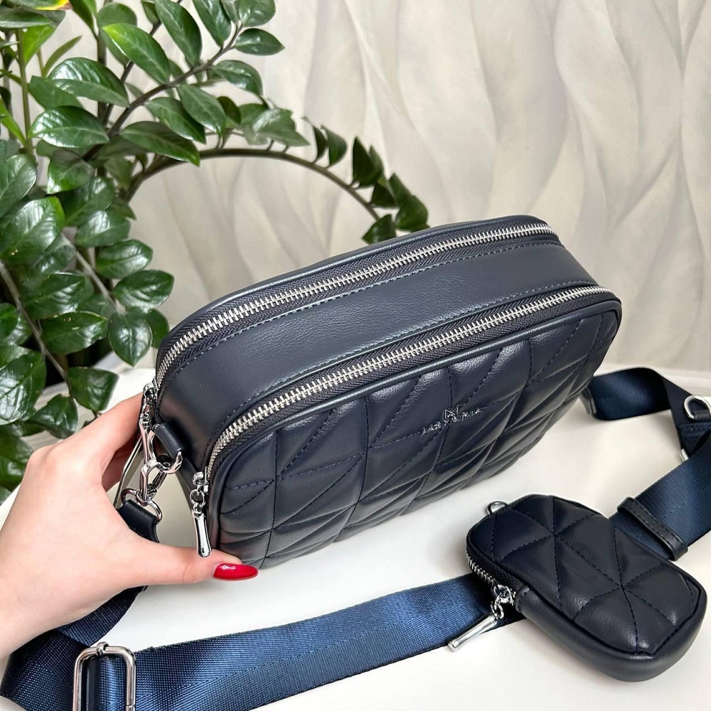 Брендова жіноча сумка крос-боді. Жіноча чорна сумка маленька через плече. 8862 Київ - фото 6