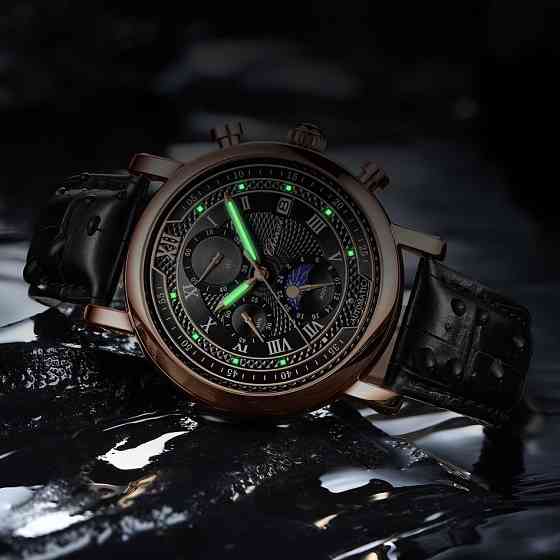 Годинник чоловічий наручний Chenxi Patek Steel Black (2 ремінці) Вінниця
