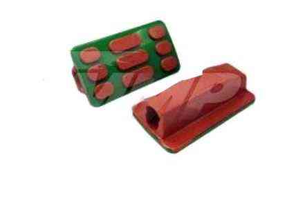 Гумки підніжок водія Delta (червоні із зеленою вставкою mod:2) EVO Київ