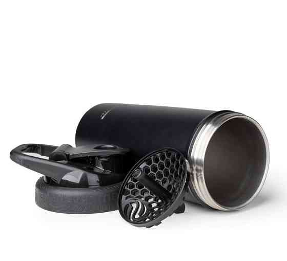 Шейкер спортивний SmartShake металевий Insulated Steel 750ml Black Каменское