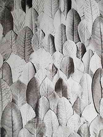 Обои виниловые на флизелине Marburg 31736 Imagine листья белые серые черные Киев