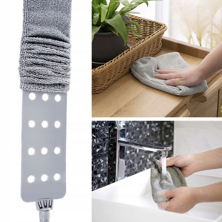 Телескопическая Щетка для пыли с 2 насадками 84-250 см Ruhhy (18917) Серый Нововолынск - изображение 8