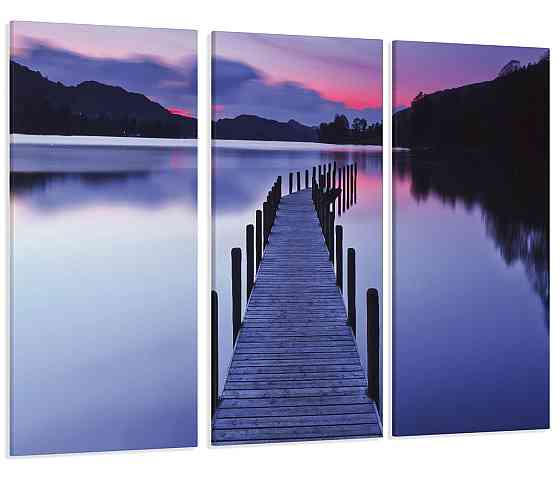 Модульная картина Озеро на закате Art-80_XXL 70x130 см Киев