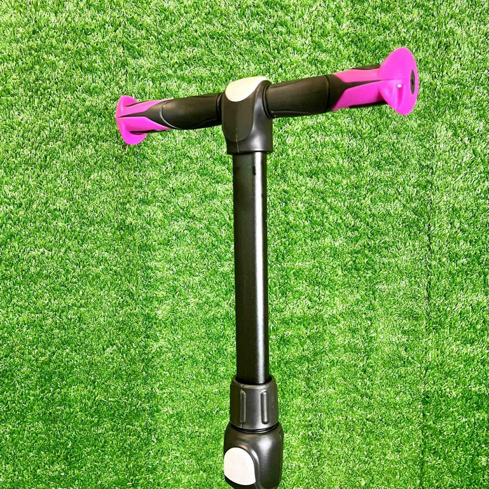 Самокат триколісний колеса PU 120мм світяться Рожевий (X1-PG) Чернігів - фото 3