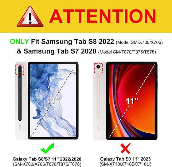 Фирменный чехол-книжка ROOFEI с Bluetooth клавиатурой для планшета Samsung Galaxy Tab S8 2022/ S7 2020 11 дюймов Днепр
