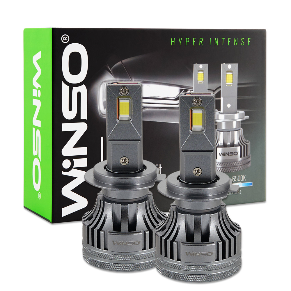Автолампа Winso LED H7 12/24V 90Вт 7000Лм 6500K CSP3970 2шт Львов - изображение 1