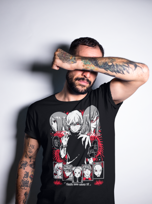 Футболка аниме Токийский гуль оверсайз (S/M/L) Черний AnimeJ0657 Днепр - изображение 4