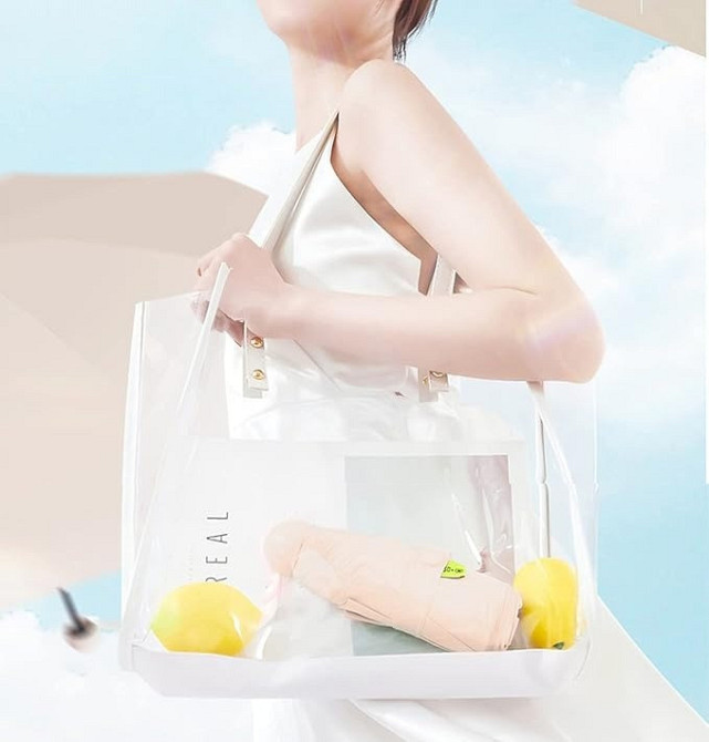 Зонт механический мини-зонт в чехле,карманный от дождя,солнца на 8 спиц в чехле цвет бежевый Каменец-Подольский - изображение 3