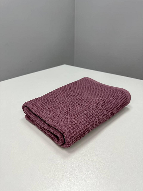 Вафельний рушник Ideal Textile 70х140 см 240 г/м2 (56860827) Пудровий Чернівці - фото 5