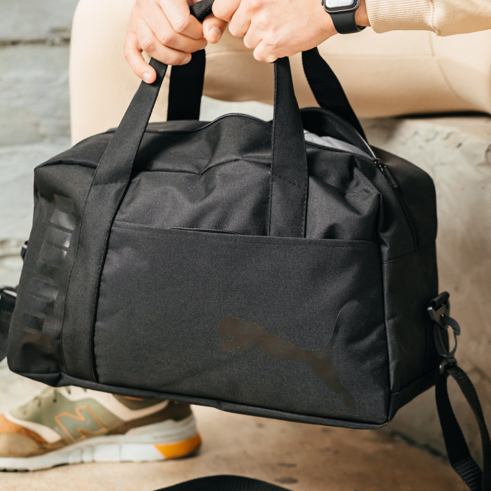 Дорожня сумка чоловіча тканинна Пума чорна 50*24*24 см, спортивна сумка для подорожей PumaMasterSem Київ - фото 4