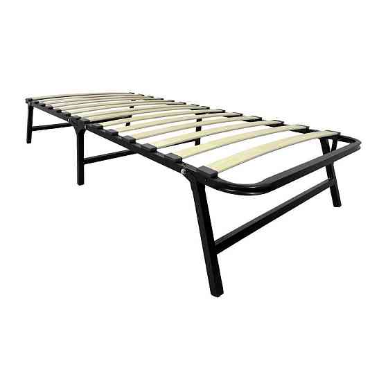 Раскладная кровать SimpleSteel 80 x 190 С ортопедическим матрасом и крепким металлическим каркасом Бежевый Киев