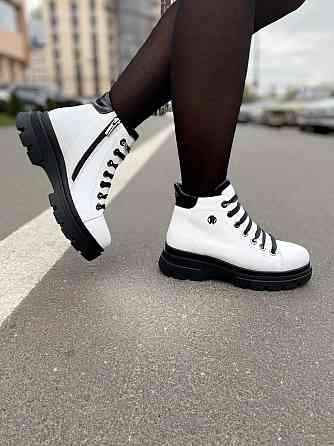 Без бренда Жіночі черевики ASTINI білі шкіра натуральна зимові (5178) Коломия