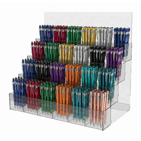 Підставка EKOSTAR для ручок та олівців 4 яруси на 24 комірки Київ