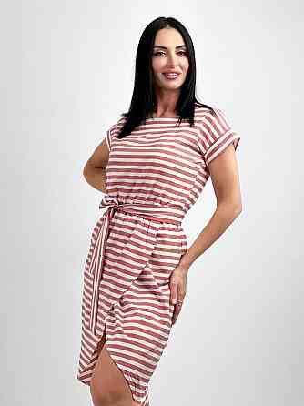 Літня сукня міді на запах "Lady" оптом | Розпродаж моделі Київ