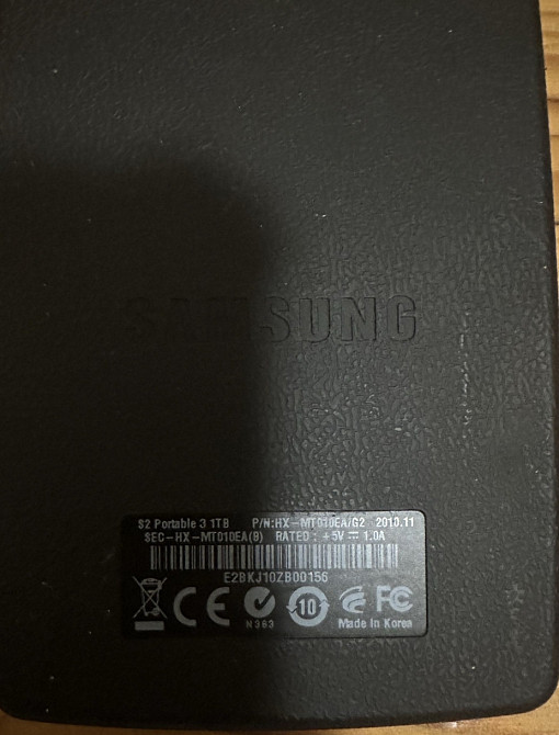 Ssd накопитель Samsung S2 Portatable 3 1Tb стан отлично. Киев - изображение 1