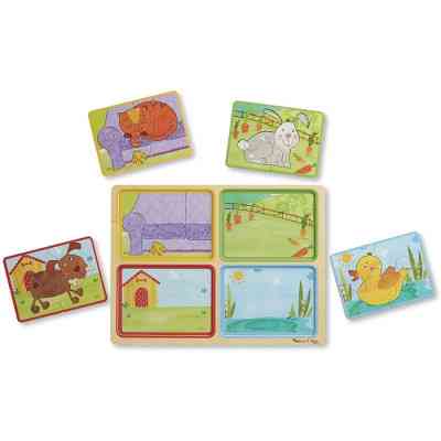Пазл Melissa&amp;Doug дерев'яні у футлярі "Грайливі друзі" (MD31364) Вінниця