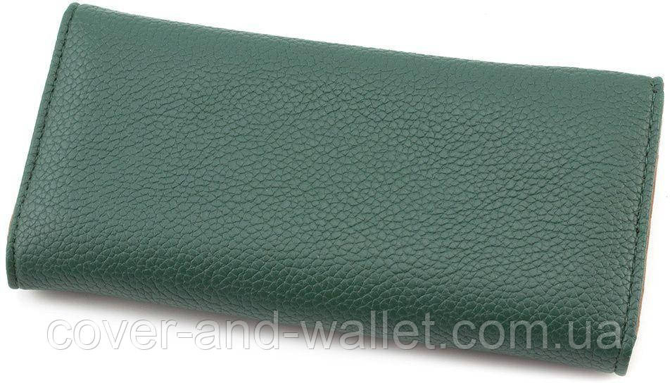 Жіночий стильний гаманець зі штучної шкіри зеленого кольору Київ - фото 2