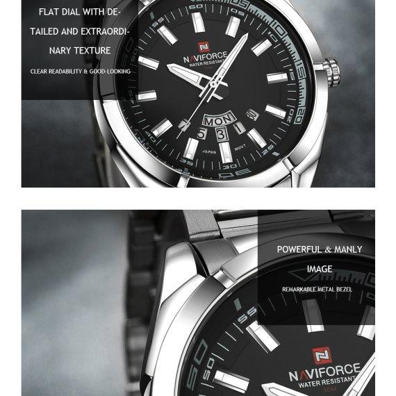 Годинник чоловічий наручний Naviforce Rocket (Чорний) Вінниця - фото 10