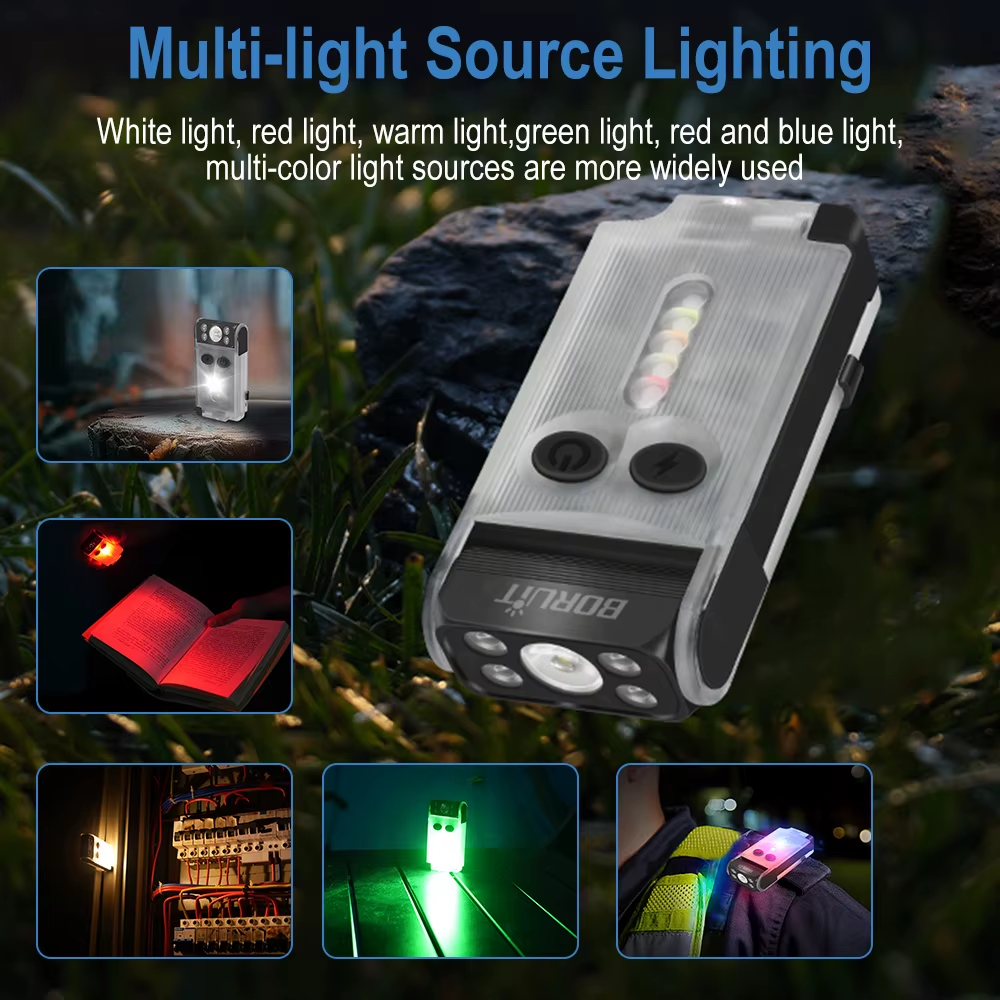 Фонарик брелок наключный Boruit V30 UV EDC 900лм Прозрачный Винница - изображение 8