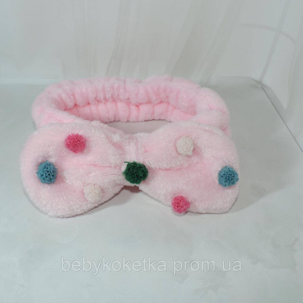 Косметична пов'язка для голови з бантиком Львів - фото 1