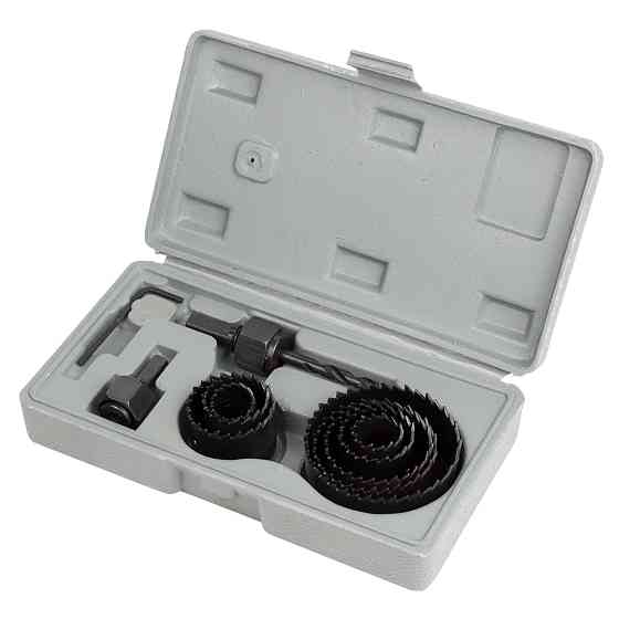 Sigma Коронки по дереву наборные Ø19, 22, 29, 32, 38, 44, 51, 65 мм (кейс) SIGMA (1520111) Киев