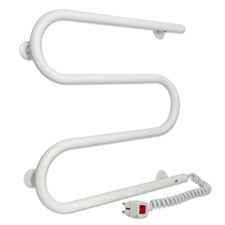 Електричний полотенцесушитель Laris Зебра ЗМІЙОВИК 25 ЧК3 500Х500 Е білий Київ - фото 1