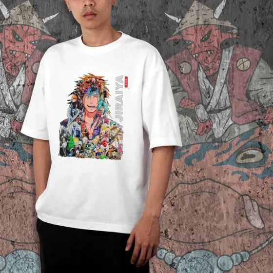 Футболка для подростка мальчика с принтом Наруто Джирайя Манга Размер 160 Anime10343 Днепр