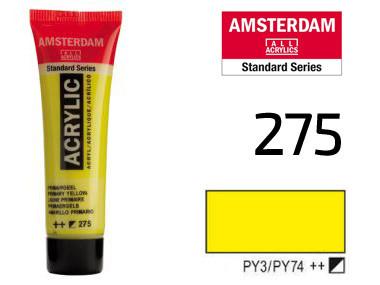 Краска акриловая AMSTERDAM (275) Первичный желтый 20 мл Royal Talens Киев - изображение 2