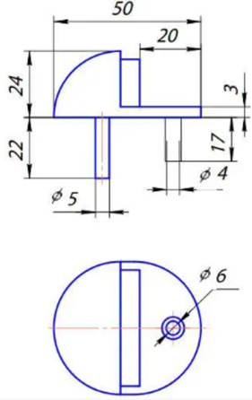 Дверной упор APECS DS-0002-S Харьков