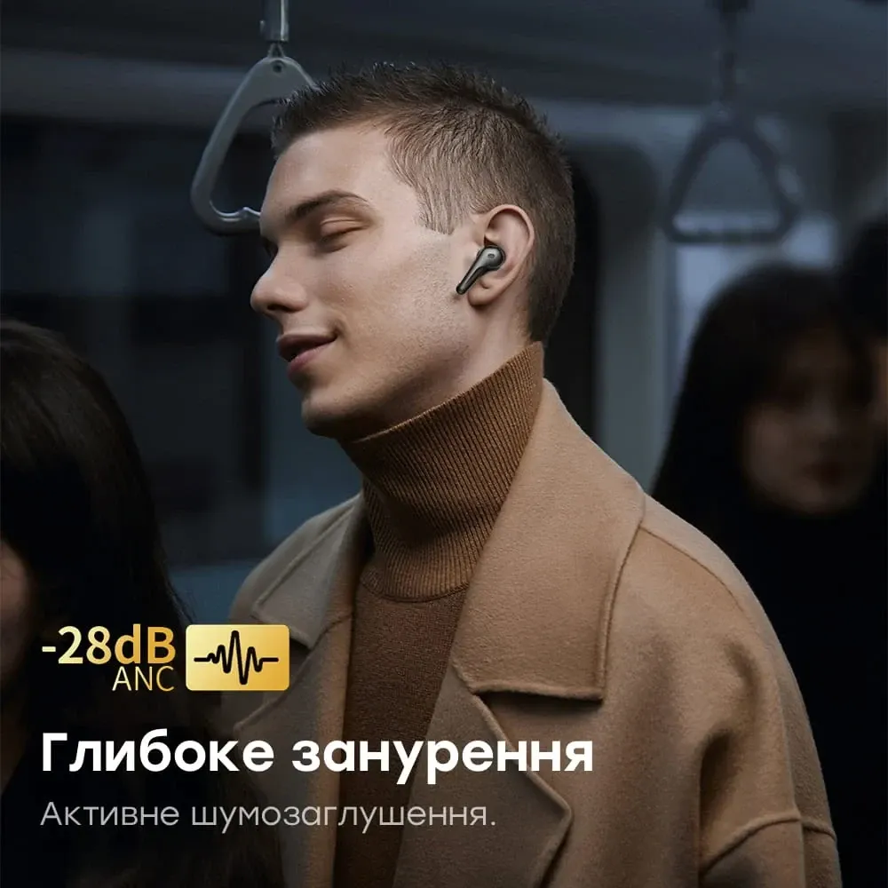 Бездротові навушники Choetech BH-T17 Black TWS, Bluetooth 5.4, ANC+ENC (43-00136) Київ - фото 5