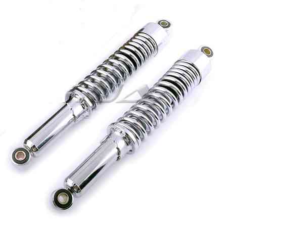 Амортизатори (пара) мопед Дельта 36 см, регульовані (хром) -2 Мукачево