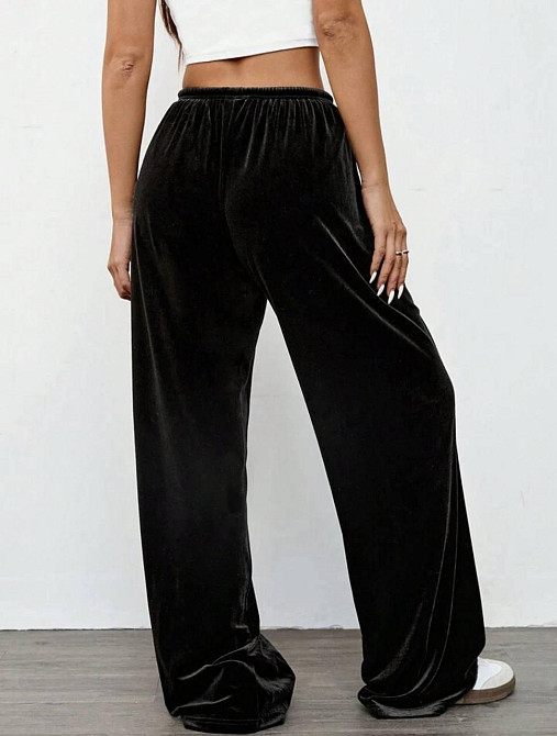 Женские базовые велюровые штаны палаццо велюр sport Турция 48/52 Одесса - изображение 5