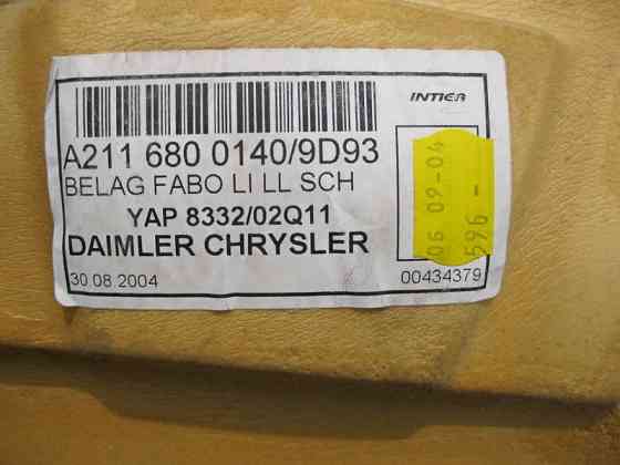 Mercedes-Benz  A2116800140 9D93 Килим салону чорний у ногах водія E-Class W211 Одесса