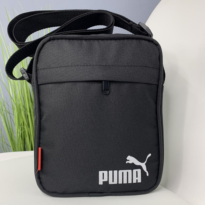 Сумка мужская через плечо Puma, барсетка вместительная на 3 отделения, чернаяMasterSem Киев - изображение 2