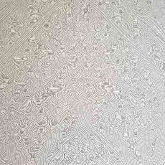 Шпалери метрові вінілові на флізелін Villa Marburg Lombardi вензель великий структурний бежевий Київ